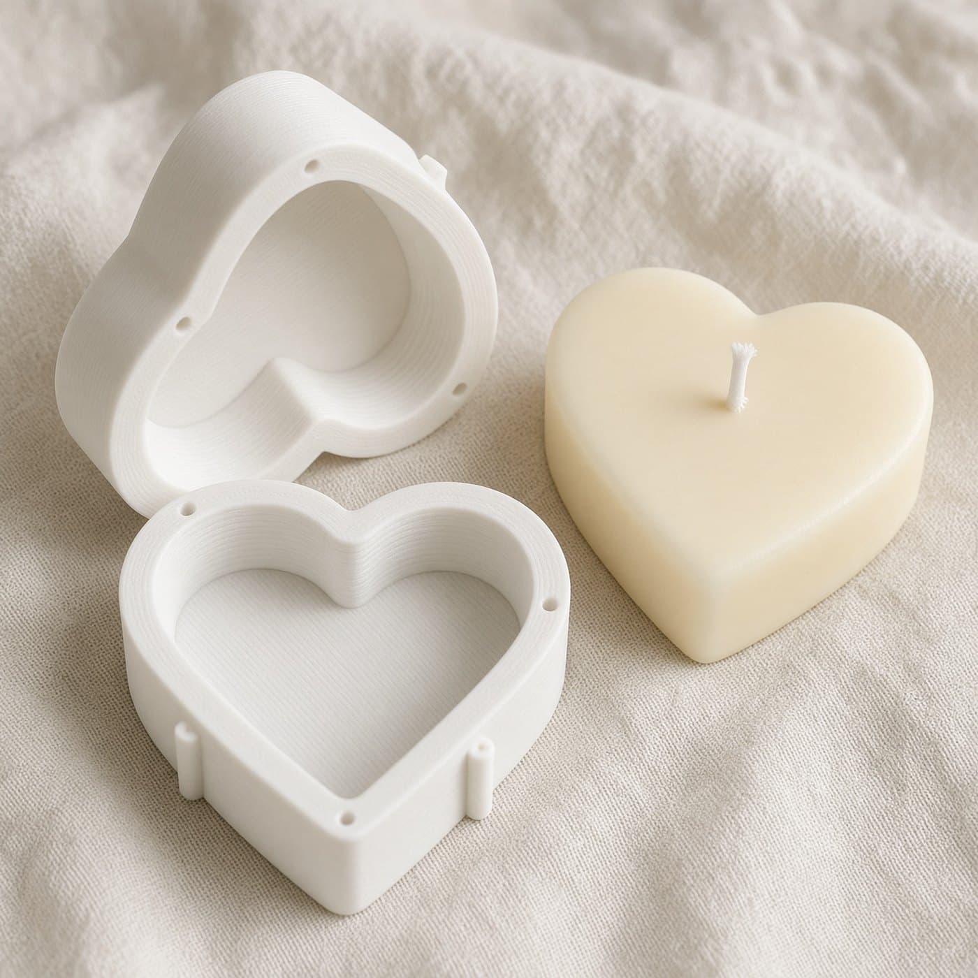 Heart Candle Mold