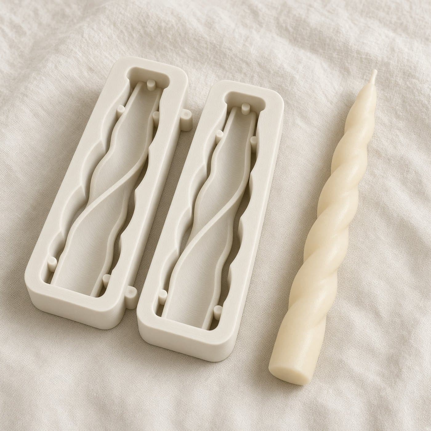 Swirl Candle Mold