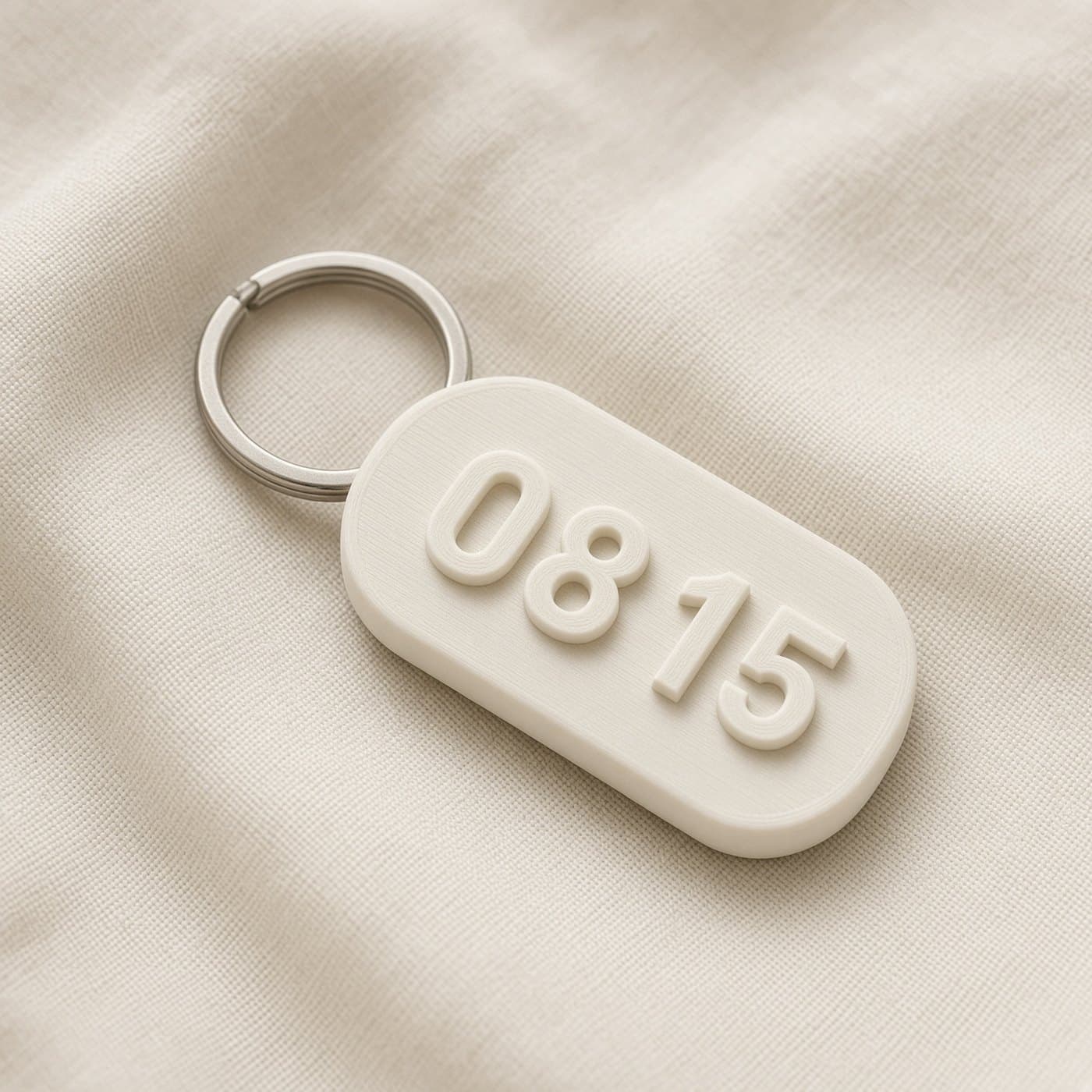 Custom Date Tag Keychain