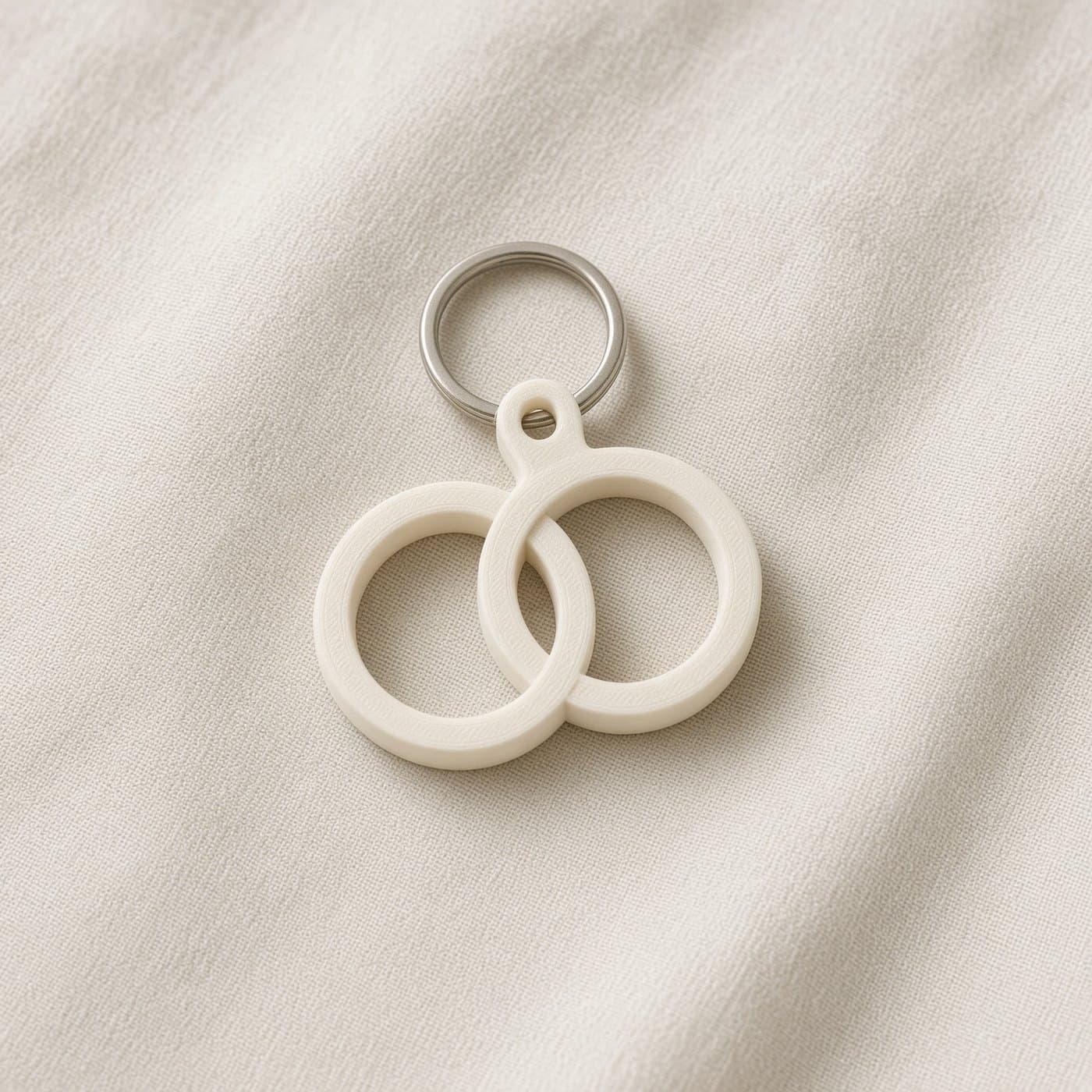 Interlocking Rings Keychain