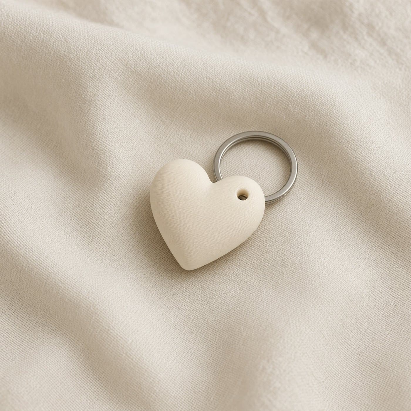 Simple Heart Keychain