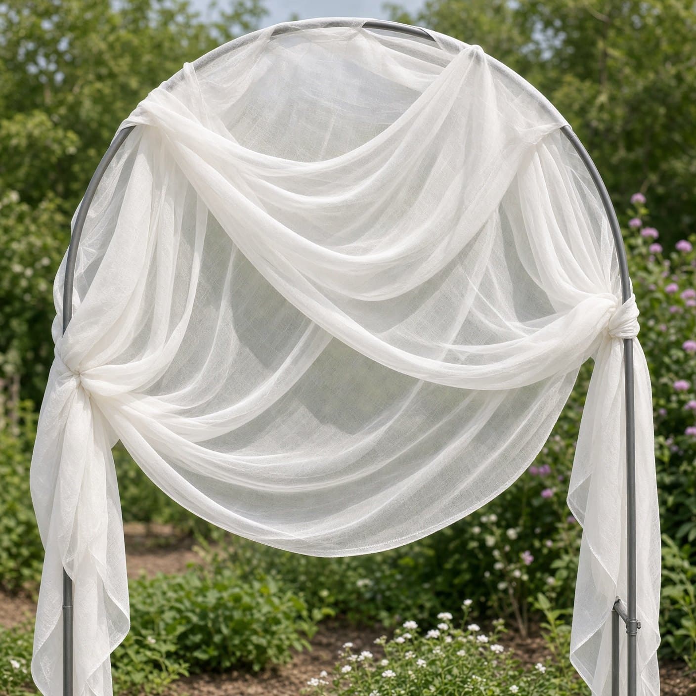 White Arch Draping Fabric